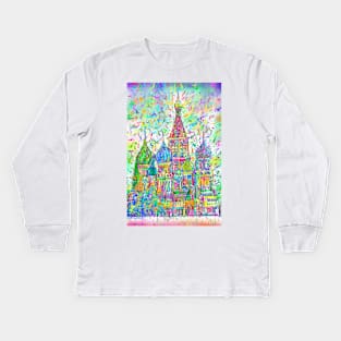 KREMLIN - watercolor and inks painting Kids Long Sleeve T-Shirt